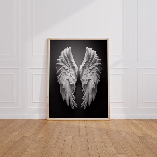 Poster Ailes d'ange - Douceur céleste et pureté apaisante — Vierge - living-room