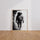 Poster Astronaute - Silhouette énigmatique en noir et blanc — Vierge - living-room