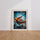 Poster Avion de chasse Spitfire - Souffle héroïque de l'aviation — Vierge - living-room — passe-partout blanc