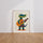 Poster Bébé Crocodile - Un joyeux concert de guitare — Vierge - living-room — passe-partout blanc
