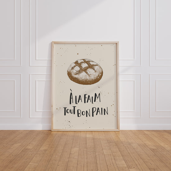 Poster Baguette rustique - Le bon pain à la française — Vierge - living-room