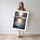 Poster Barque de pêcheur - Aube brumeuse sur un lac du Vietnam — Vierge - poster-femme-debout — passe-partout blanc