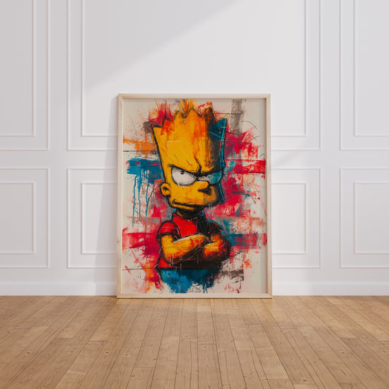 Poster Bart Simpson - L'attitude pop qui pimente la chambre ado — Vierge - living-room