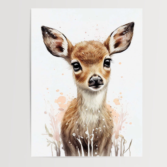Poster Biche - Douceur pastel pour une chambre de petite fille — Vierge - poster-presentation-produit
