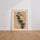 Poster Bonsaï japonais - L'arbre zen aux traits d'encre — Vierge - living-room — passe-partout blanc