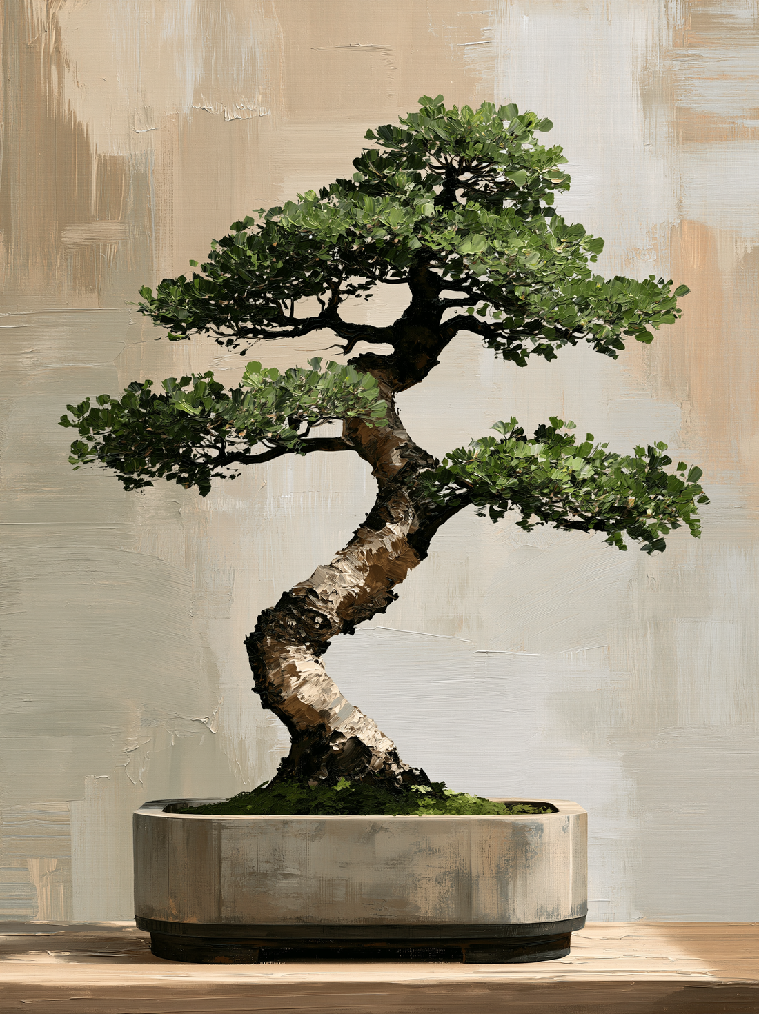 Zen bonsai poster – Natuurlijke rust en stille harmonie