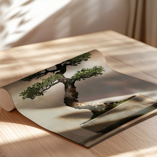 Bonsai poster – opgerolde poster, close-up papier