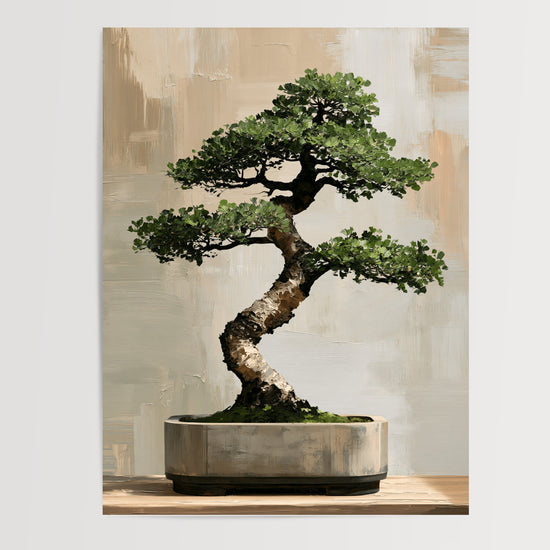 Bonsai poster – productpresentatie zonder lijst