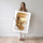 Poster Bouddha doré - Visage serein de l'éveil — Vierge - poster-femme-debout — passe-partout blanc