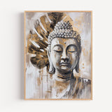 Poster Bouddha - Le calme d'un visage en pleine méditation