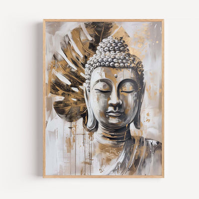 Poster Bouddha - Le calme d'un visage en pleine méditation