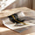 Poster Bouddha noir et jaune - L'éclat qui traverse le silence — Vierge - poster-enroullé — passe-partout blanc