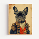 Poster Bouledogue français - Un chien d'apparat plein d'humour