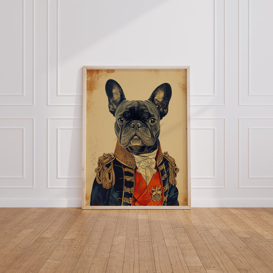 Poster Bouledogue français - Un chien d'apparat plein d'humour — Vierge - living-room