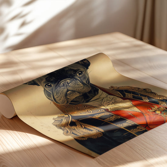 Poster Bouledogue français - Un chien d'apparat plein d'humour — Vierge - poster-enroullé