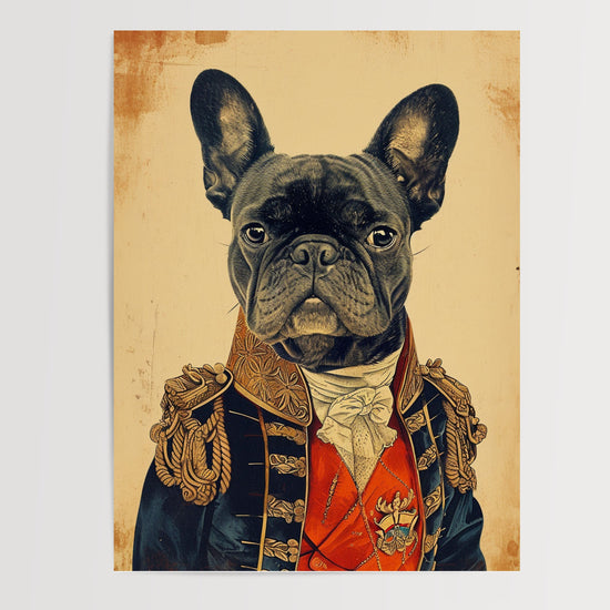 Poster Bouledogue français - Un chien d'apparat plein d'humour — Vierge - poster-presentation-produit