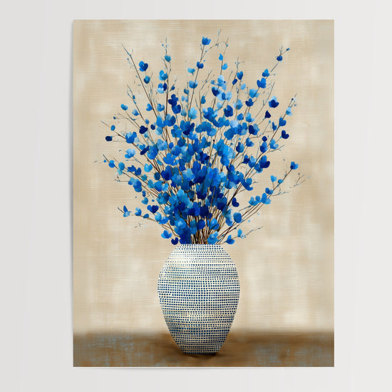 Poster Bouquet de fleurs bleues - Un souffle d'air léger sur vos murs — Vierge - poster-presentation-produit