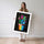 Poster Cactus néon - Éclat vitaminé pour intérieur pétillant — Vierge - poster-femme-debout — passe-partout blanc