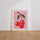 Poster Cerises rouges - Éclat gourmand et esprit rétro — Vierge - living-room — passe-partout blanc
