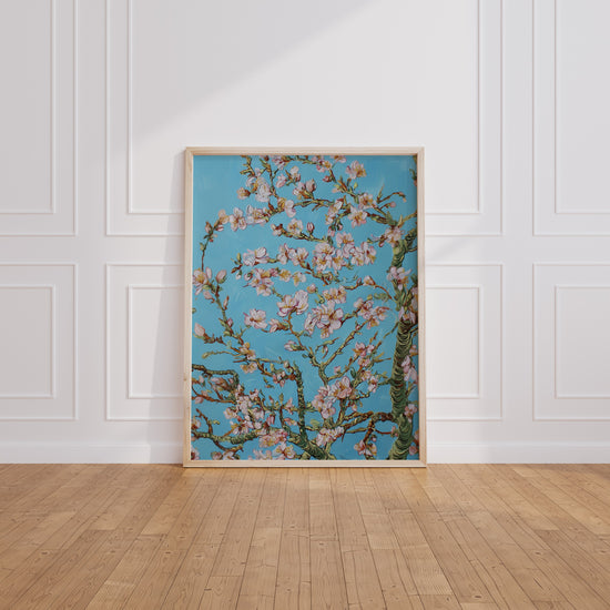 Poster Cerisier en fleurs - Douceur rose d'un printemps impressionniste — Vierge - living-room