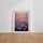 Poster Champ de fleurs - Un jardin d'été aux mille couleurs — Vierge - living-room — passe-partout blanc