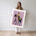 Poster Cheval et cavalier - Silhouette stylisée aux couleurs vives — Vierge - poster-femme-debout — passe-partout blanc
