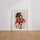 Poster Cheval pop art - Une explosion de couleurs en plein galop — Vierge - living-room — passe-partout blanc