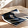 Poster Cheval - Silhouette noire et bleu nocturne — Vierge - poster-enroullé — passe-partout blanc