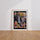 Poster Chevaux couronnés - Graffiti royal et audacieux — Vierge - living-room — passe-partout blanc