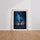 Poster Ciel africain étoilé - Arbre solitaire sous la Voie lactée — Vierge - living-room — passe-partout blanc