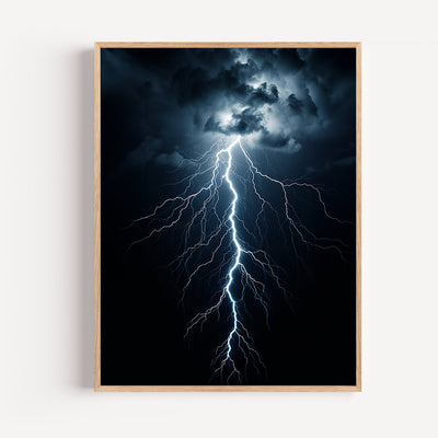 Stormy Sky Lightning Poster – Power of Nature Unleashed