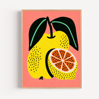 Poster Citron pop art - Un fruit graphique qui réveille la cuisine