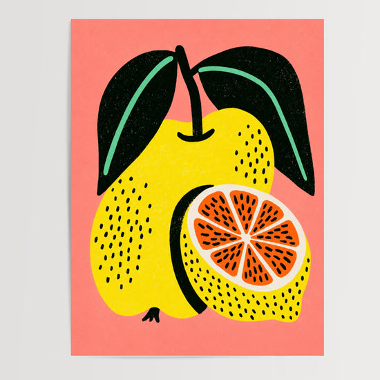 Poster Citron pop art - Un fruit graphique qui réveille la cuisine — Vierge - poster-presentation-produit
