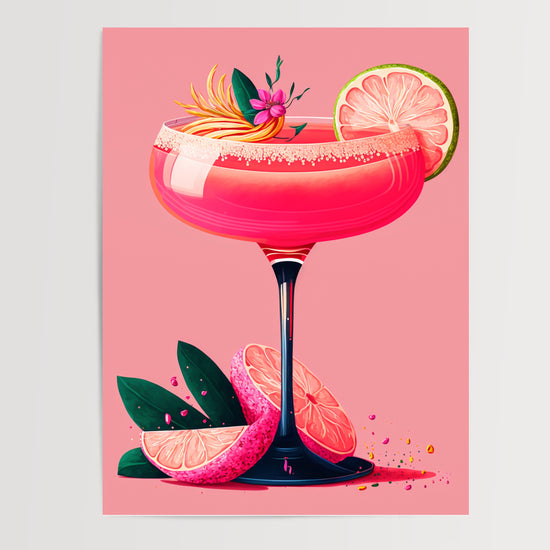 Poster cocktail scandinave - Fraîcheur colorée d'un instant nordique — Vierge - poster-presentation-produit