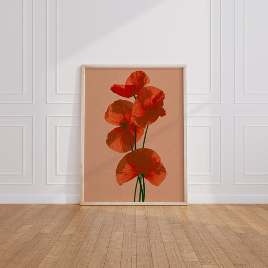 Poster Coquelicots - Douceur champêtre et lumière d'un été — Vierge - living-room