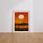 Poster Coucher de soleil - Lumière douce d'une fin de journée paisible — Vierge - living-room — passe-partout blanc