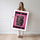 Poster Couronne d'épines - Manifeste street art rose magenta — Vierge - poster-femme-debout — passe-partout blanc