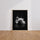 Poster Cygne - Grâce épurée en noir et blanc — Vierge - living-room