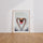 Poster Cygnes amoureux - Deux cous qui dessinent un cœur — Vierge - living-room — passe-partout blanc