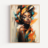 Poster Danseuse africaine - Élégance et couleurs éclatantes