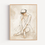 Poster Danseuse ballerine - Grâce délicate et rêves de scène chambre fille