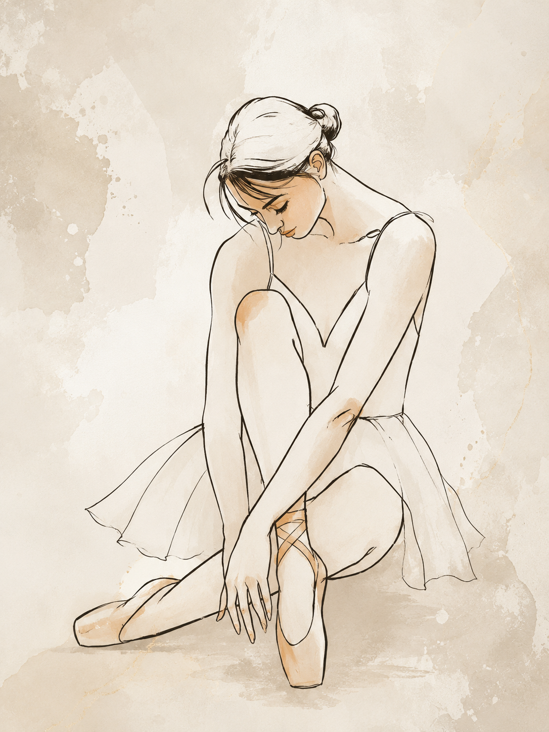 Poster Danseuse ballerine - Grâce délicate et rêves de scène