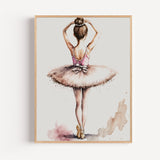 Poster Danseuse ballerine - L'élégance d'un pas suspendu