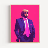 Poster Donald Trump - L'ancien président en gangster pop art