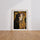 Poster Duo de chats - Tendre baiser doré façon Klimt — Vierge - living-room — passe-partout blanc