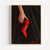 Poster Escarpin rouge - Glamour et sensualité en un geste