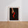 Poster Escarpin rouge - Glamour et sensualité en un geste — Vierge - living-room — passe-partout blanc