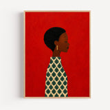 Poster Femme africaine - Présence silencieuse et beauté affirmée
