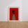 Poster Femme africaine - Présence silencieuse et beauté affirmée — Vierge - living-room — passe-partout blanc