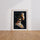 Poster Femme africaine - Profil élégant aux parures éclatantes — Vierge - living-room — passe-partout blanc